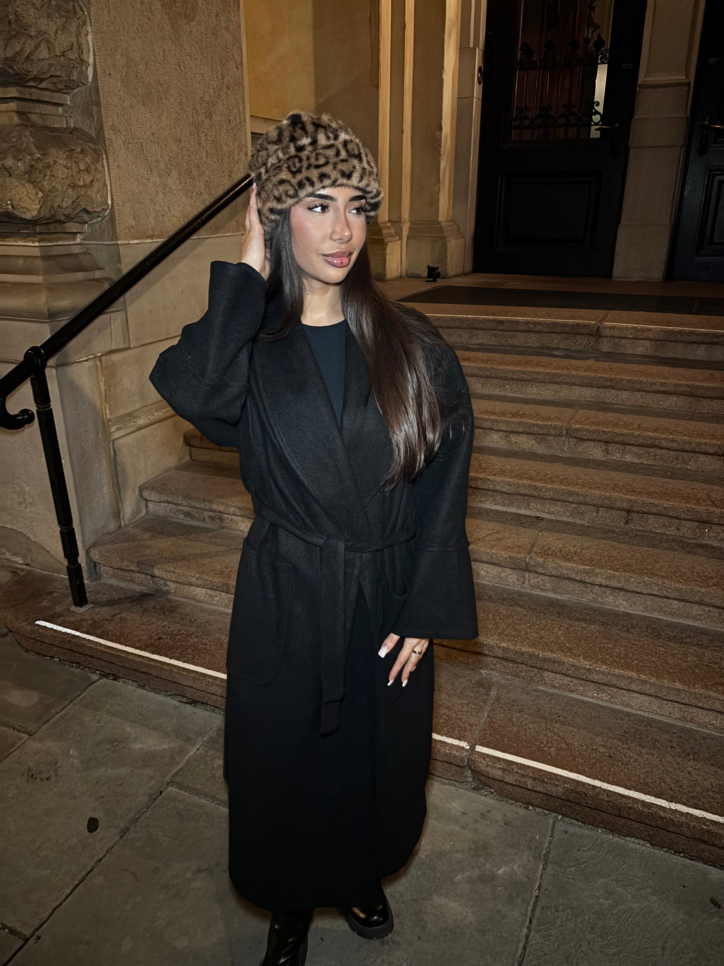 Oversized Mantel Schwarz