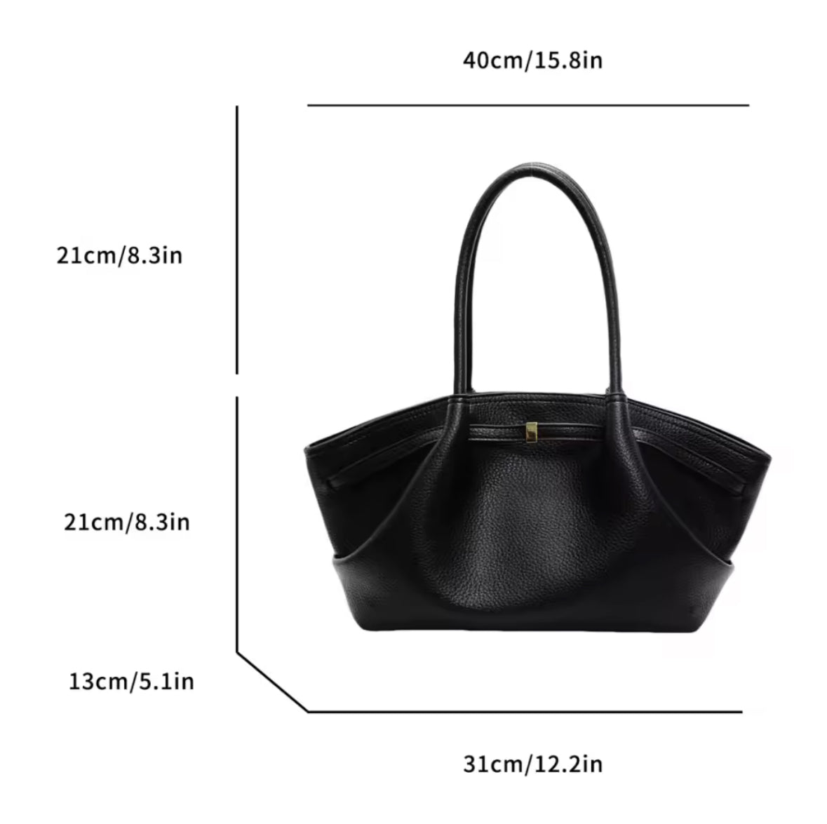 Leder Tasche Schwarz