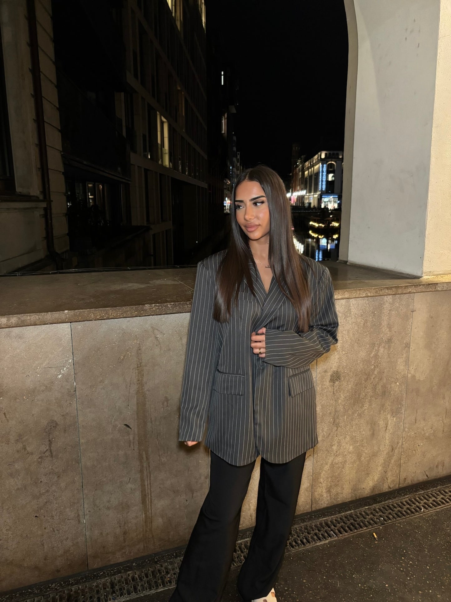 Oversized Blazer Schwarz