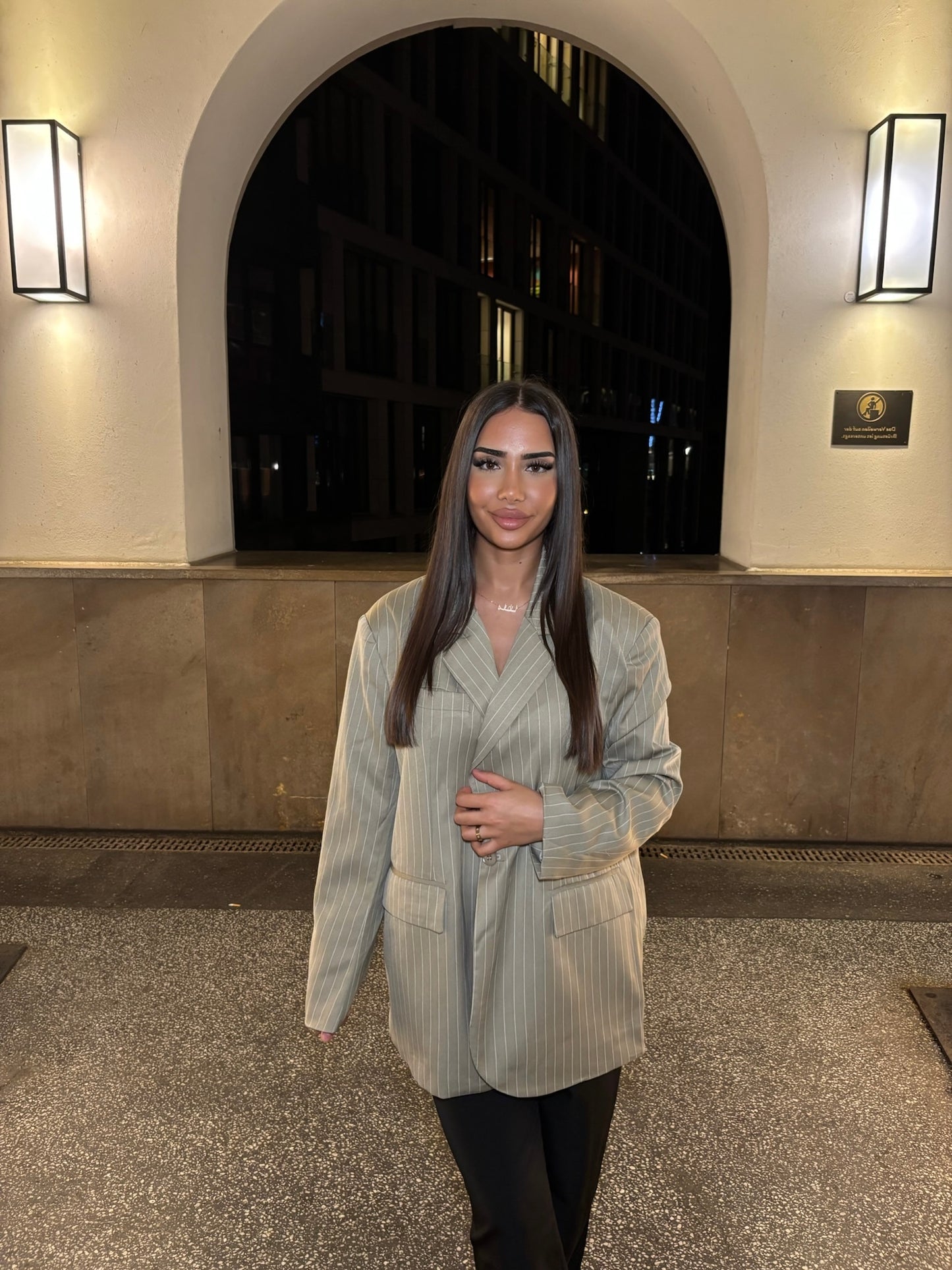 Oversized Blazer Grün