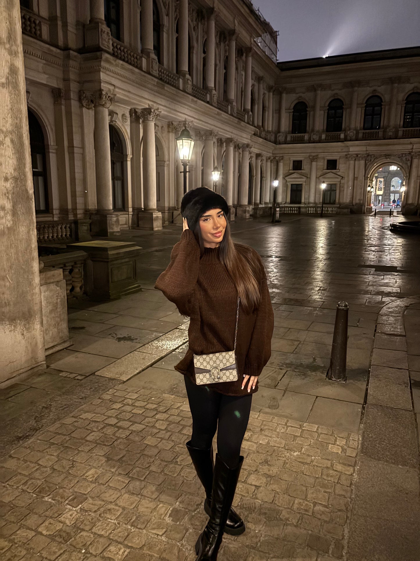 Oversized Pullover mit Rollkragen