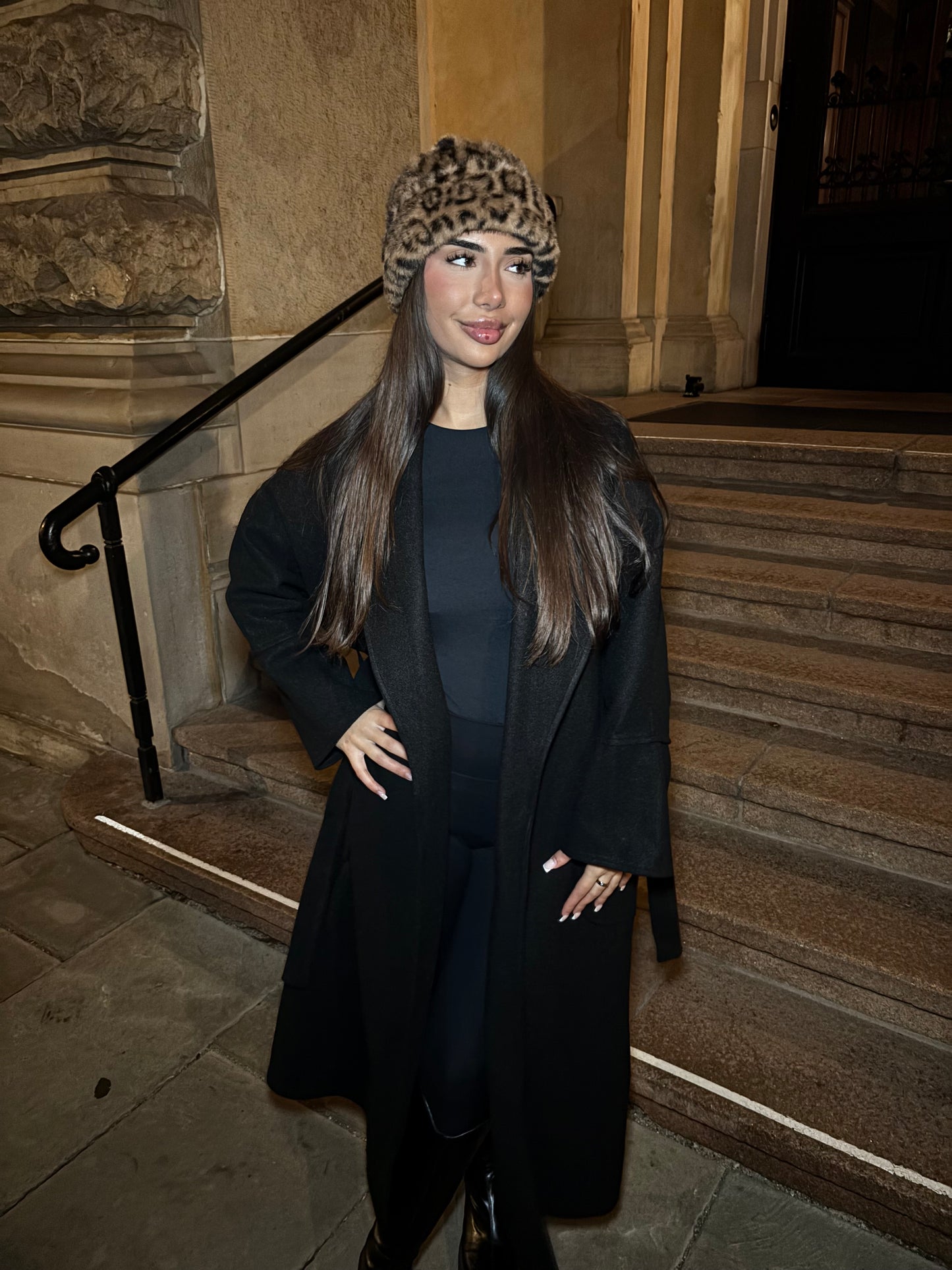 Oversized Mantel Schwarz