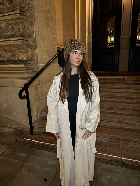 Oversized Mantel Beige